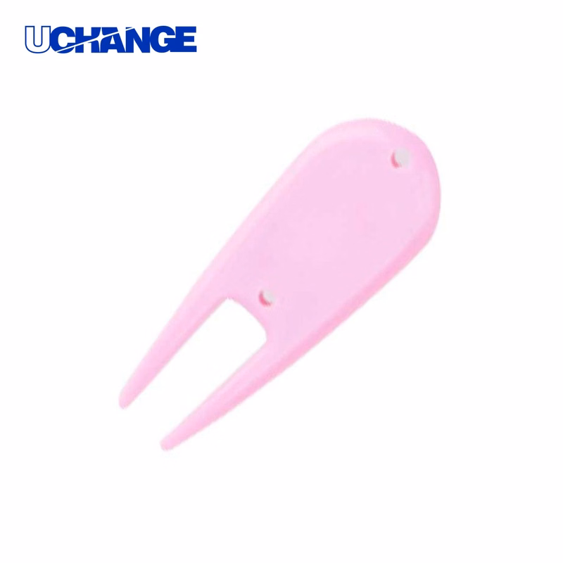 Lightweight Plastic Two Prong Golf Divot Repair Tool
