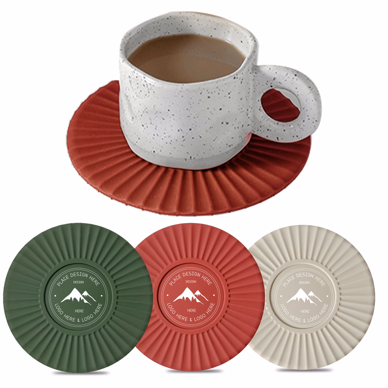 Anti-Slip Soft Silicone Drink Coasters