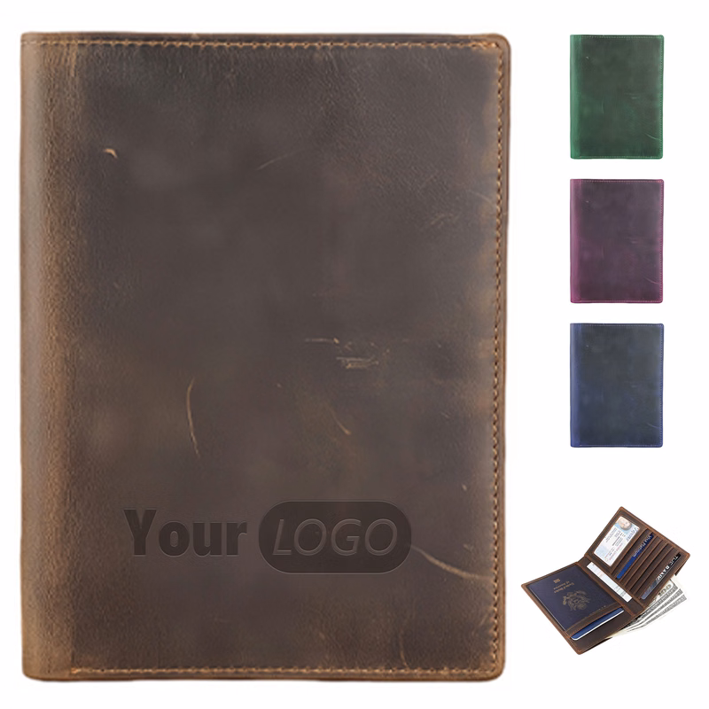 Cowhide Business Multi Card Passport Holder Set