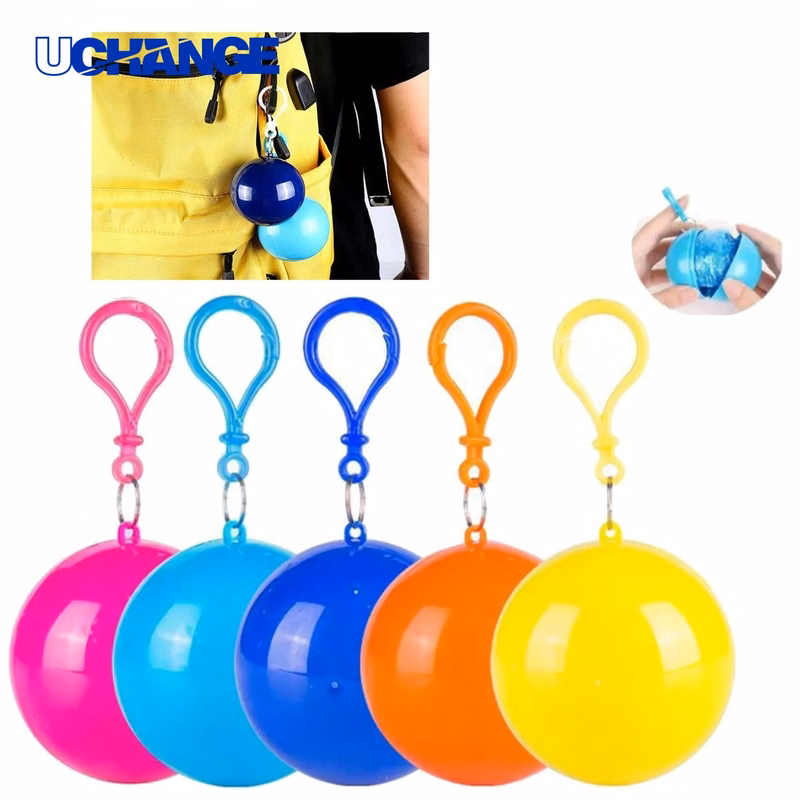 Keychain Raincoat Ball for Emergencies