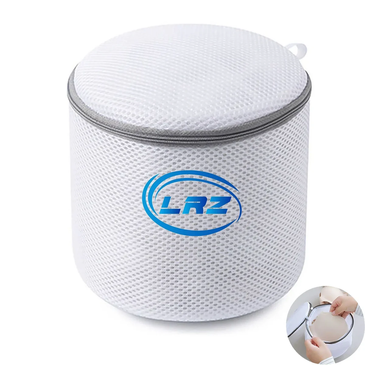 Cylindrical Reusable Laundry Mesh Wash Bag 1