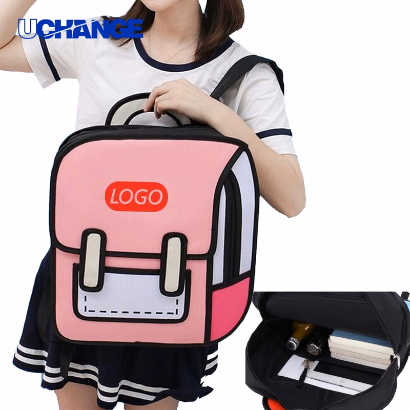 Canvas Cartoon Backpack Organizer