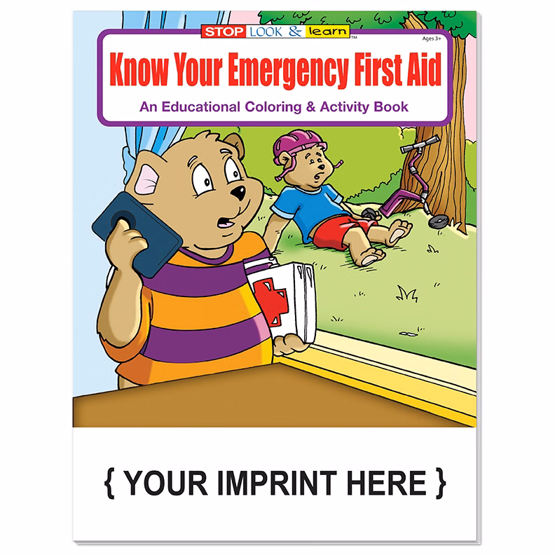 COLORING BOOK - Know Your Emergency First Aid Coloring & Activity Book