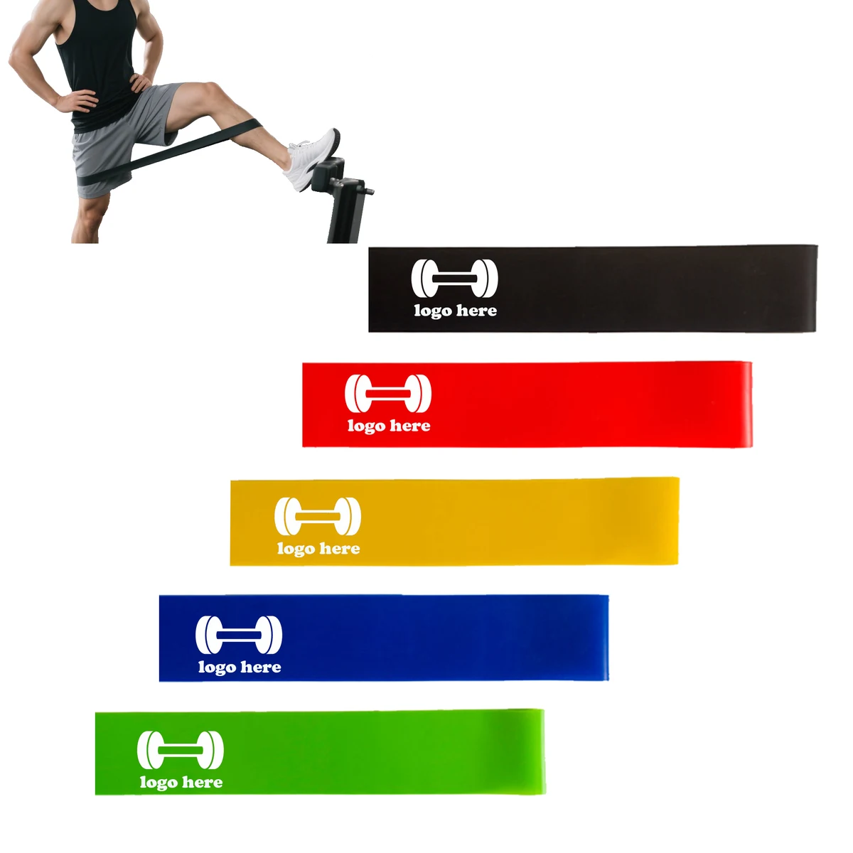 5 Level Professional Resistance Bands Set 1