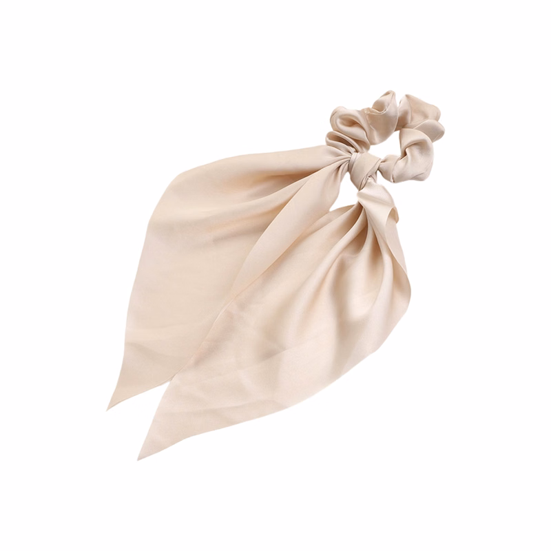 Polyester Hair Scrunchie With Heat Transfer Logo