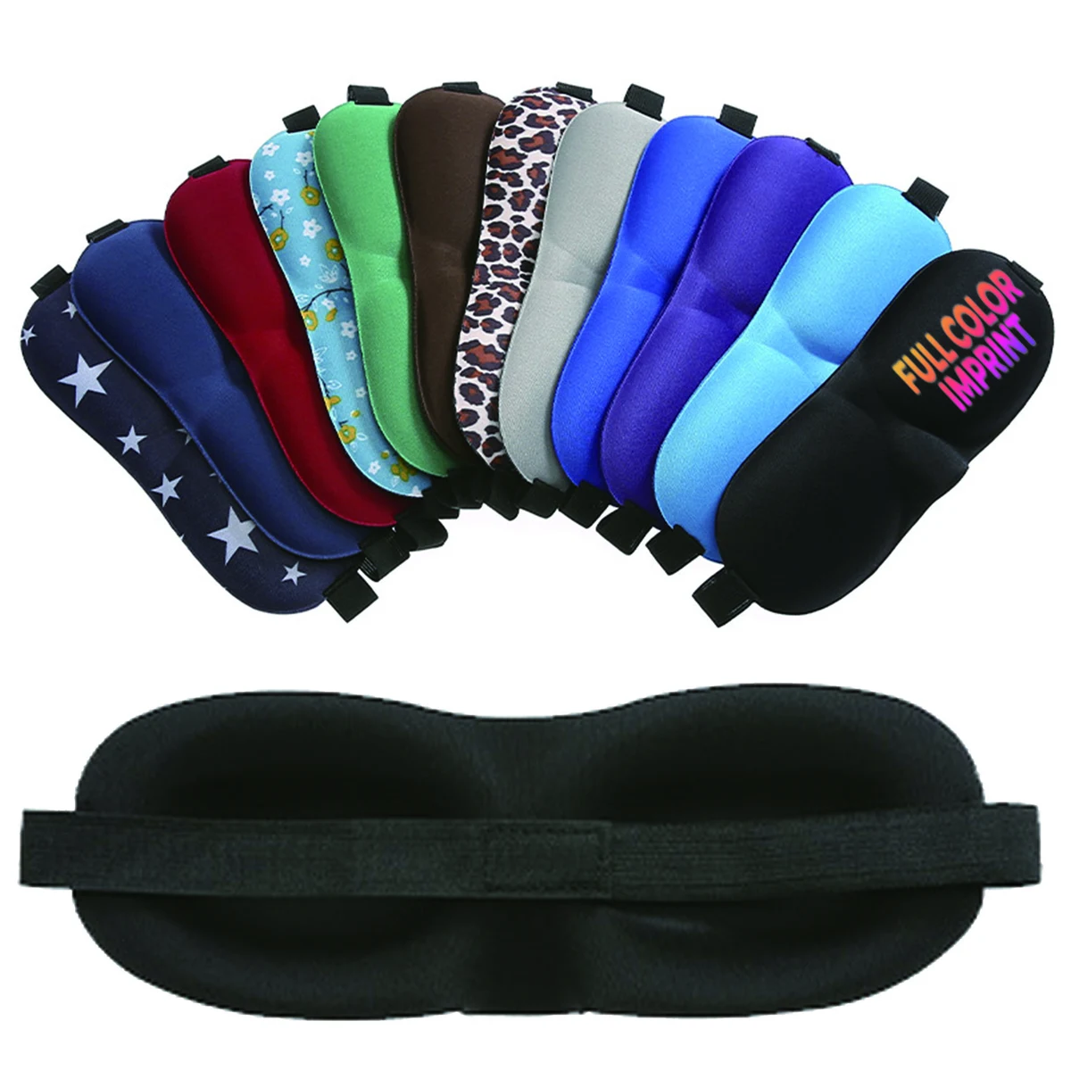 MOQ50 Full Color Quality Sleep Eye Mask 1