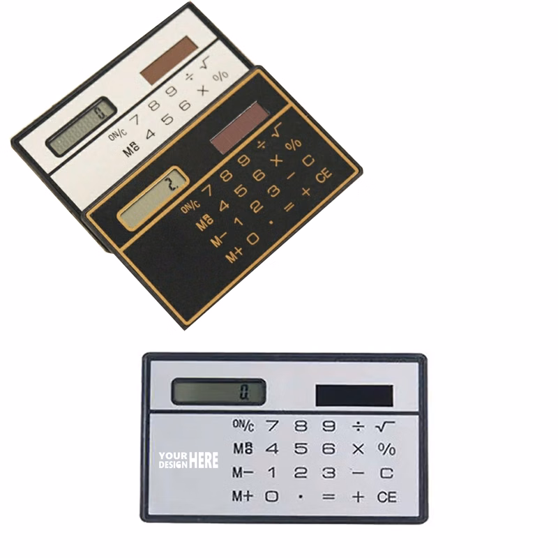 Mini Ultra Thin Solar Power Pocket Calculator