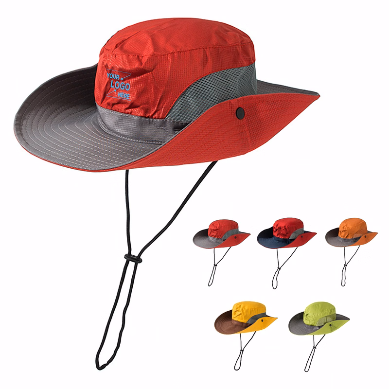 Unisex Wide Brim Sun Protection Bucket Hat