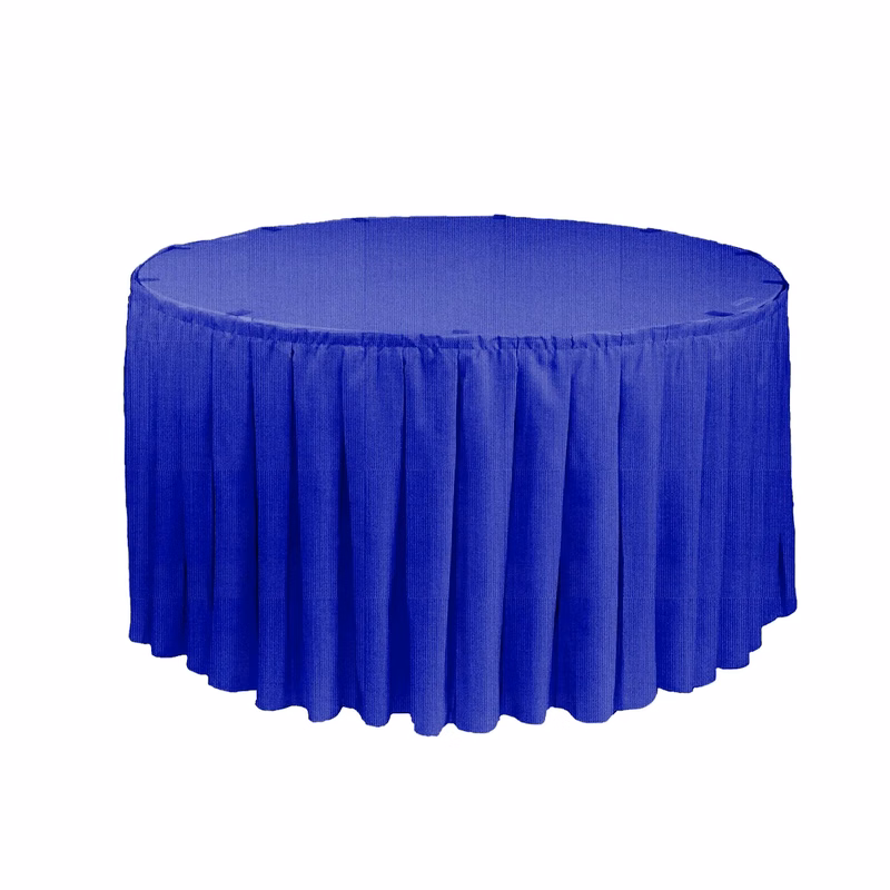 Semi-Stock Gathered Table Skirts - Poly Poplin