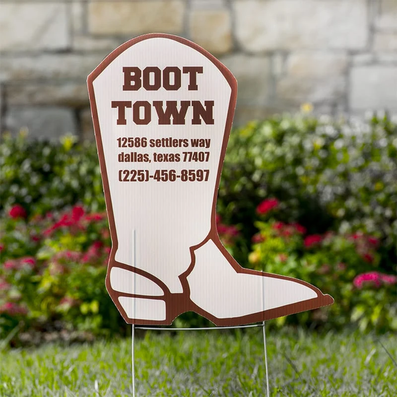 Boot Yard Signs 1