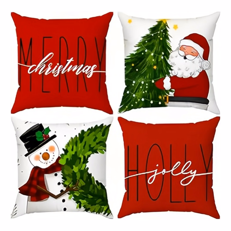 MOQ50 Christmas Throw Pillow Cover Case