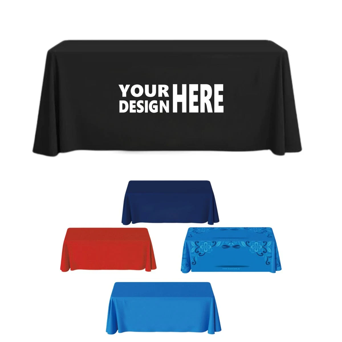 Full Color Sublimated Polyester Table Throw 1
