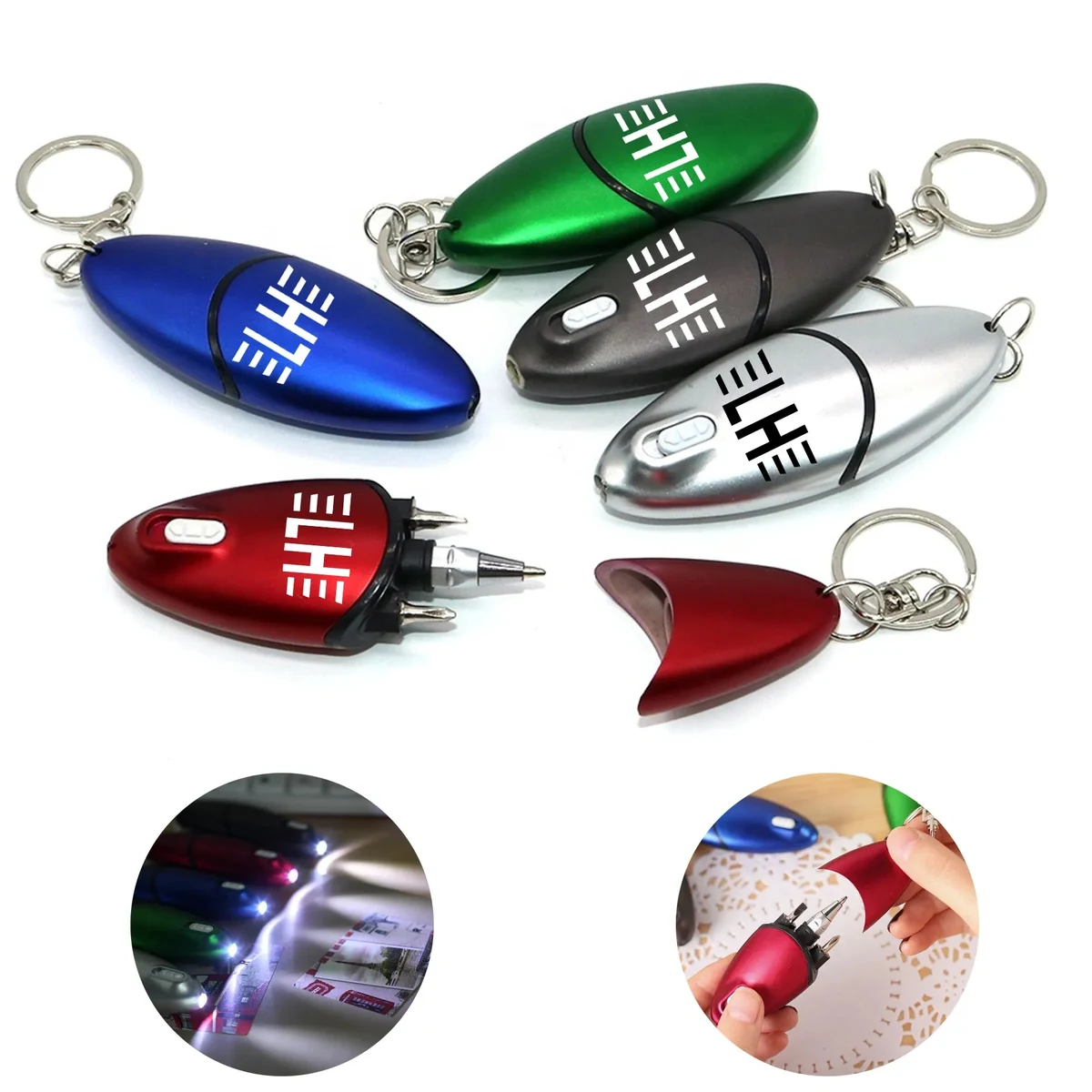 Portable Multi Function Screwdriver Pen Keychain 1