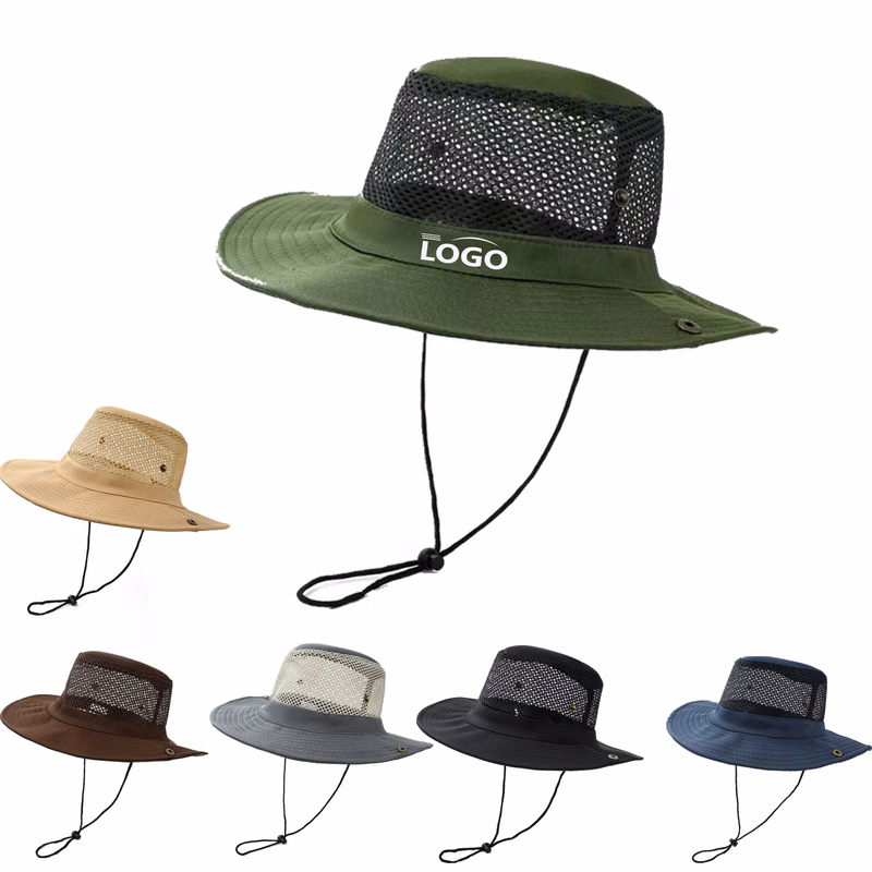 Large Brim Mesh Fisherman Hat