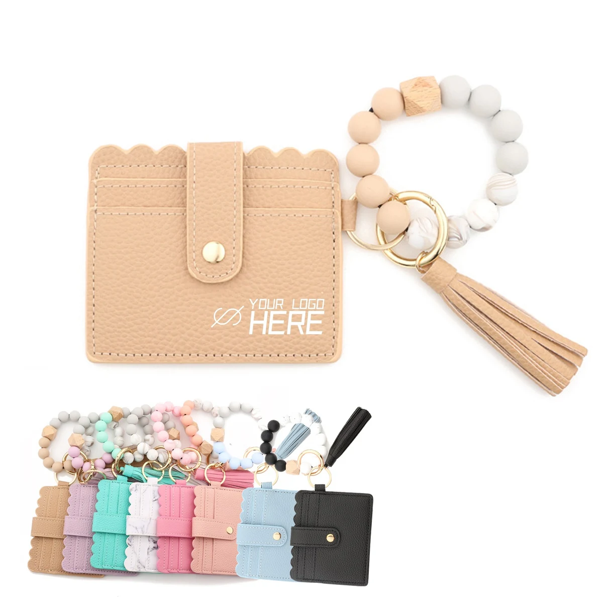 Women's Wristlets Key Ring With Wallet 1
