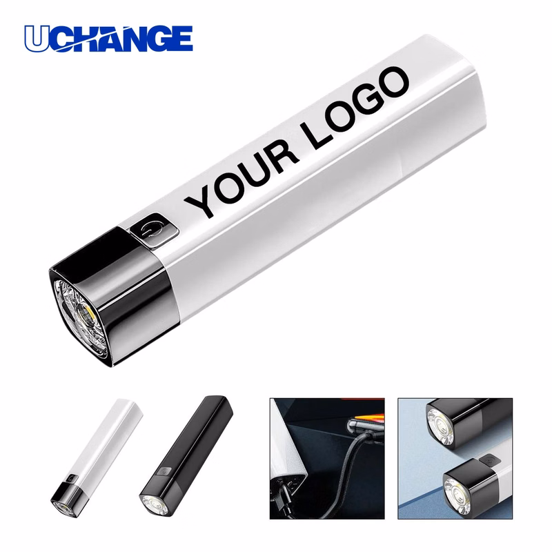ABS Flashlight Power Bank Tool 1200mAh