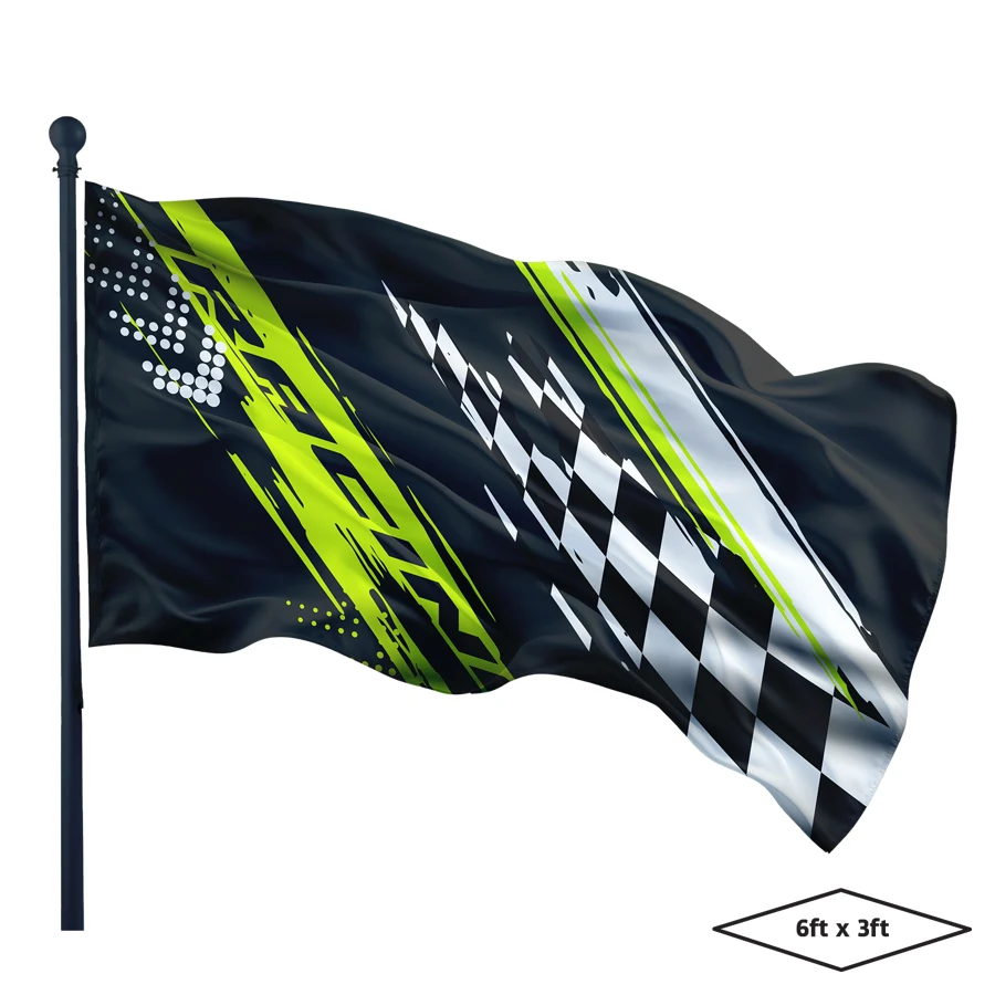 Single-Sided Dye Sublimation 1-Layer 6ft x 3ft Flag 1