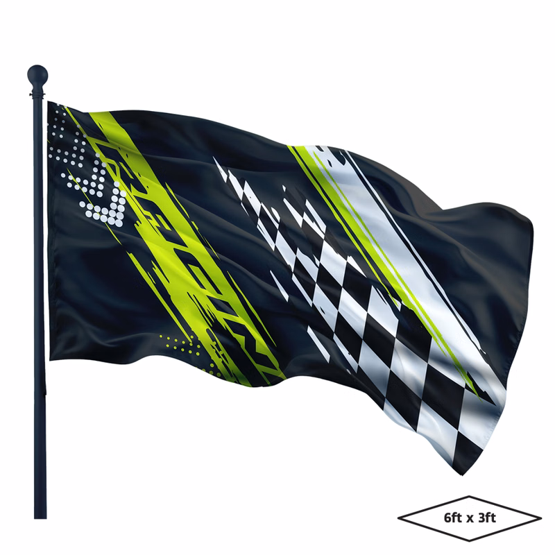 Single-Sided Dye Sublimation 1-Layer 6ft x 3ft Flag