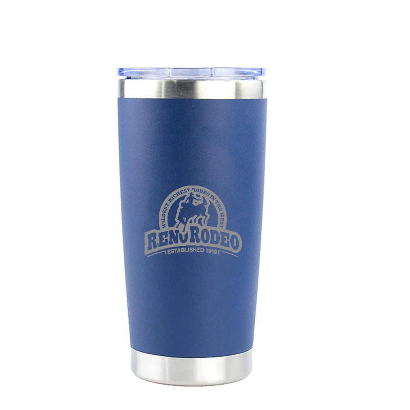20 Oz Double Wall Stainless Steel Vacuum Tumbler With Lid 1