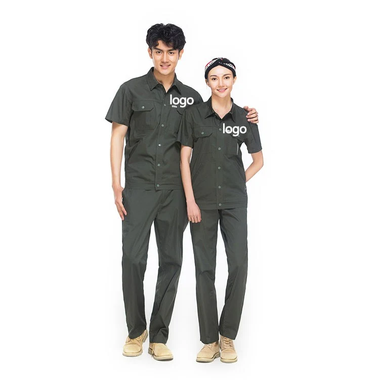 Outdoor Mens Overalls Short Sleeve Work Wear Boiler Suit 1