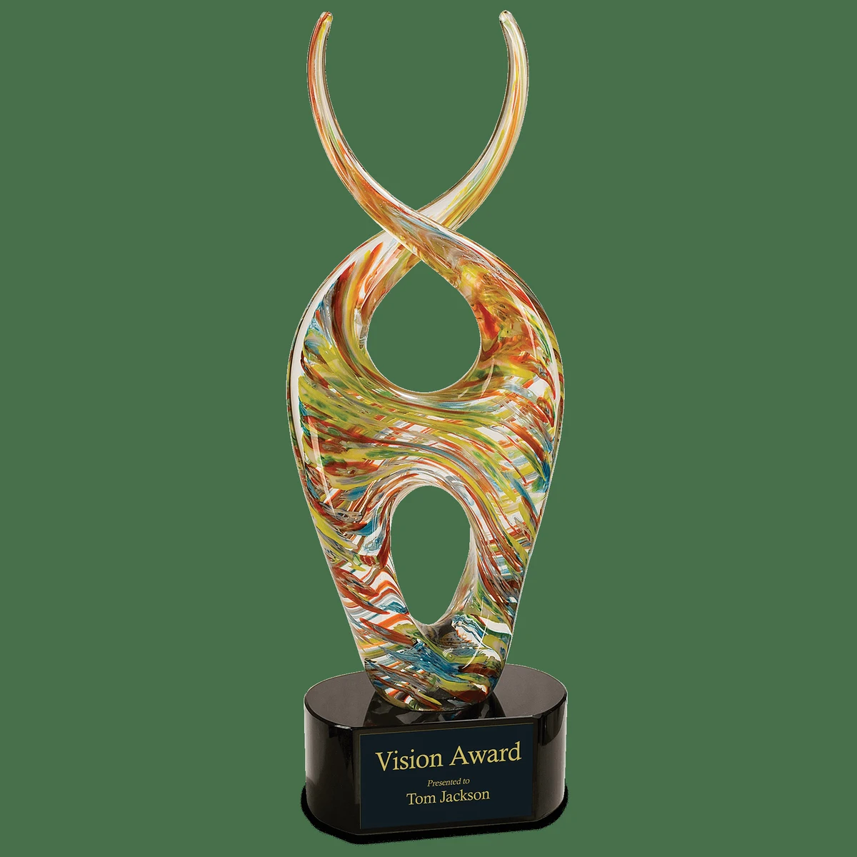 14.5" Color Twist Art Glass 1