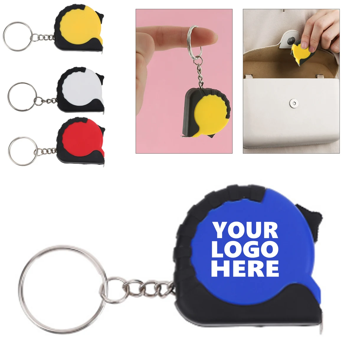 Keychain-Mounted Mini Tape Measure 1