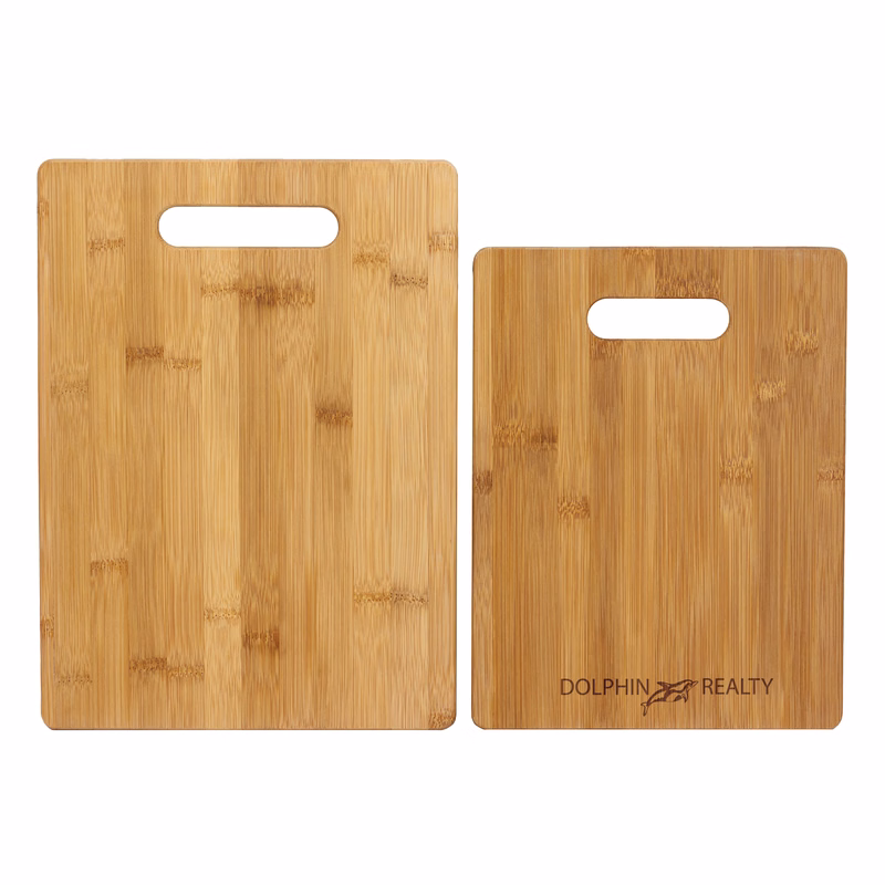 2-Piece Bamboo Cutting Board Set, 13" x 9-1/2" and 11" x 8-1/2"