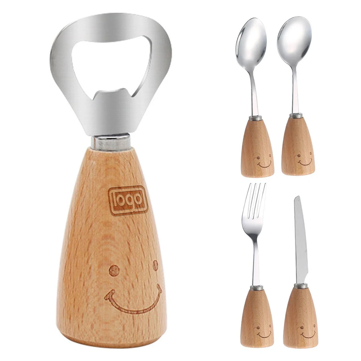 Creative Cute Wooden Bottle Opener 1