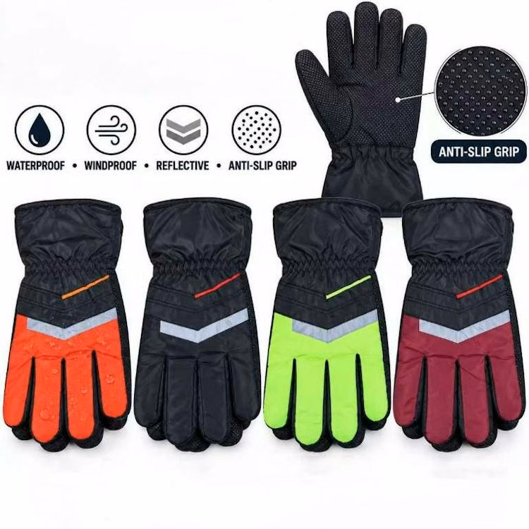 Adult Anti-Slip Ski Gloves - Assorted