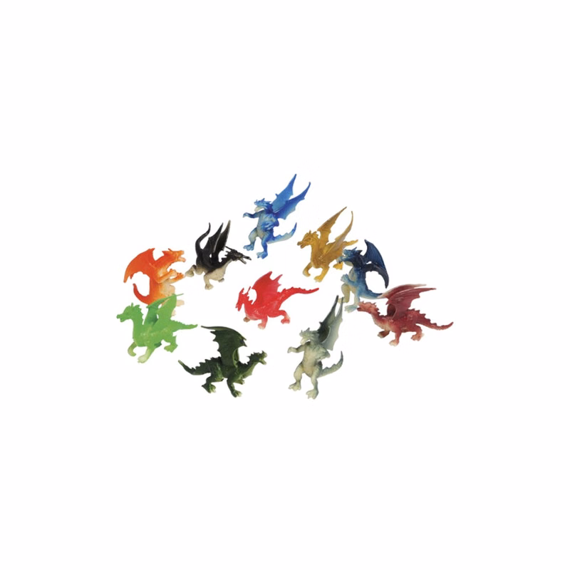 Plastic Dragon Action Figures - Assorted