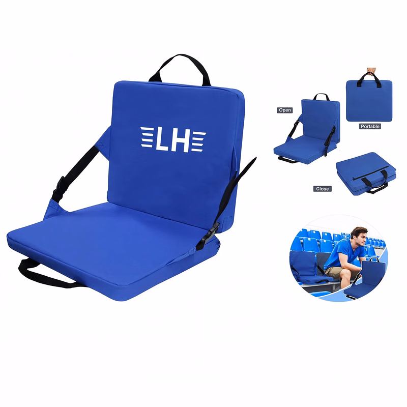 1.6" Thick Padding Portable Stadium Seat Cushion with Back S