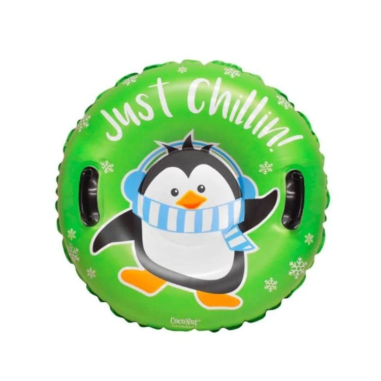 Kids' Penguin Snow Tubes - Green 32" 1