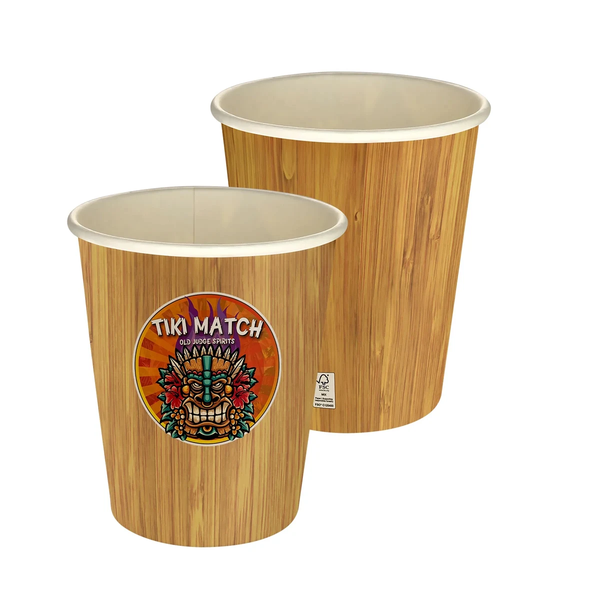 5 oz Full Color Bamboo Pattern Paper Cup 1