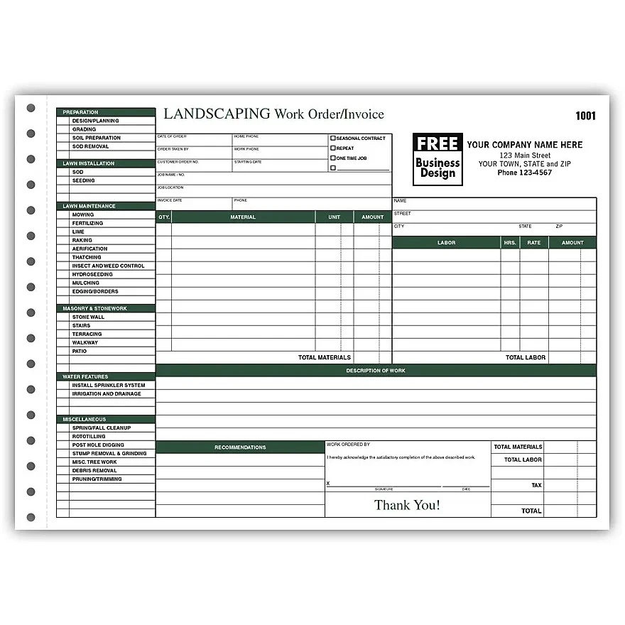Landscape Work Orders - Horizontal 1