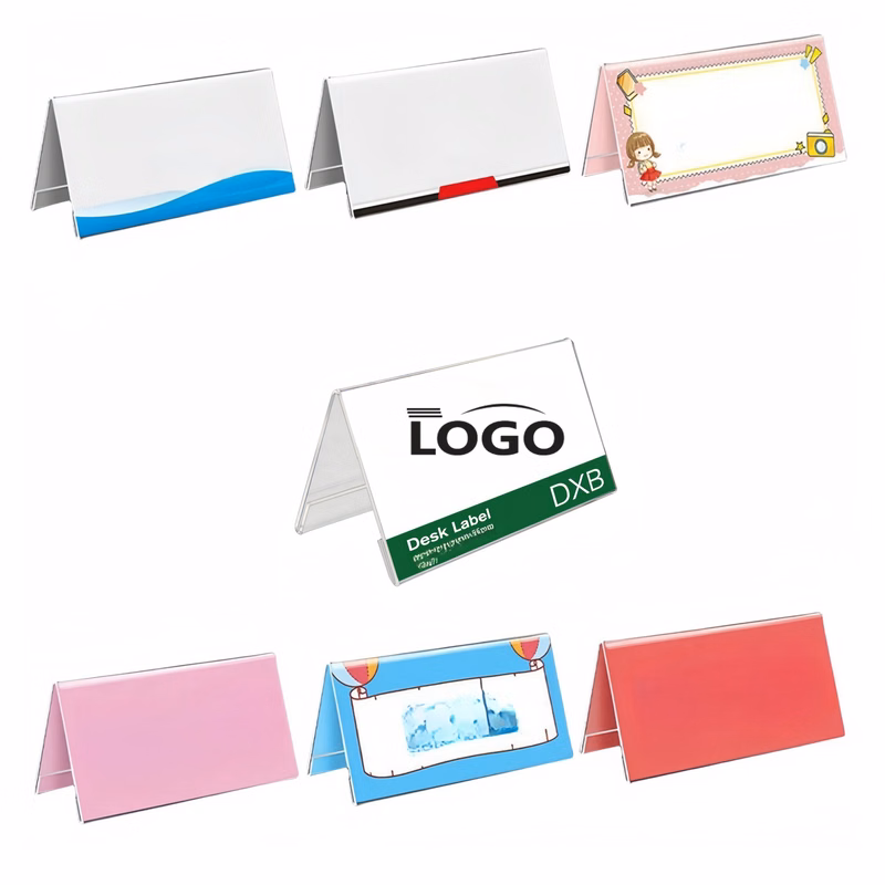 Double Sided V-shaped Acrylic Display Sign Rack