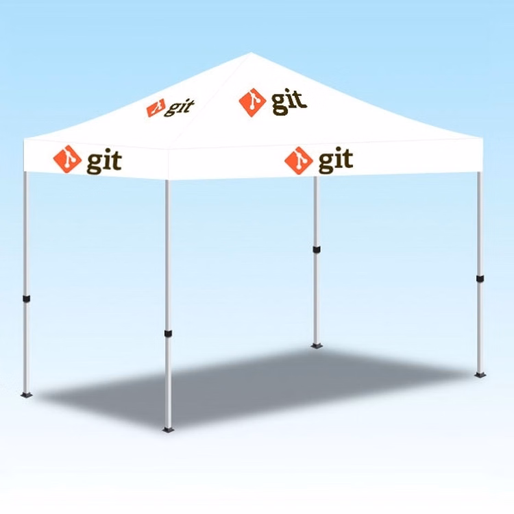 5' x 5' Popup Canopy with logo graphic - 2 color
