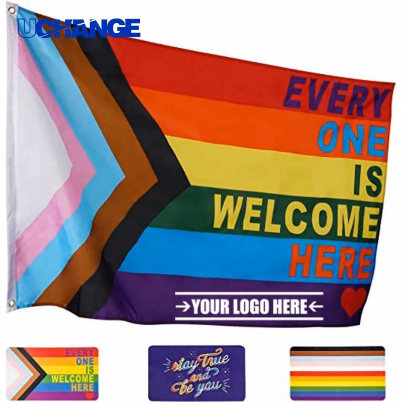 Progress LGBT Pride Flag Banner for Display