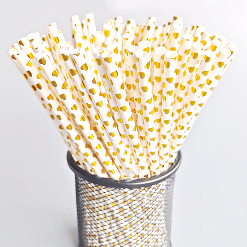 Disposable degradable straws