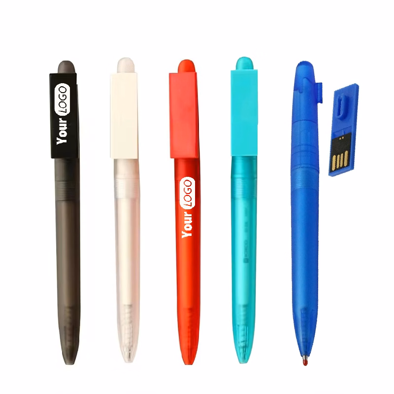 Plastic Ballpoint Pen With 8GB USB Drive