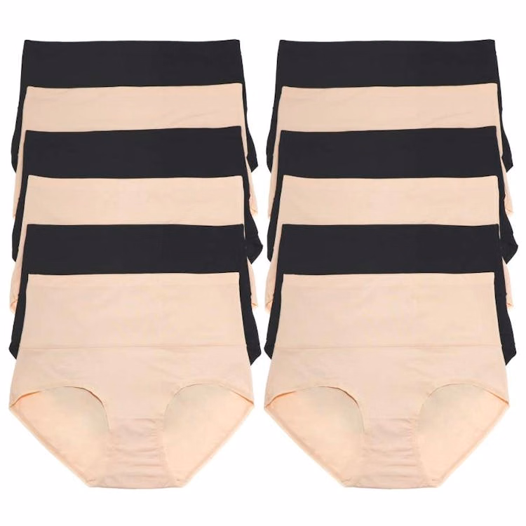 Microfiber High Waist Briefs - Assorted Colors Small-XL