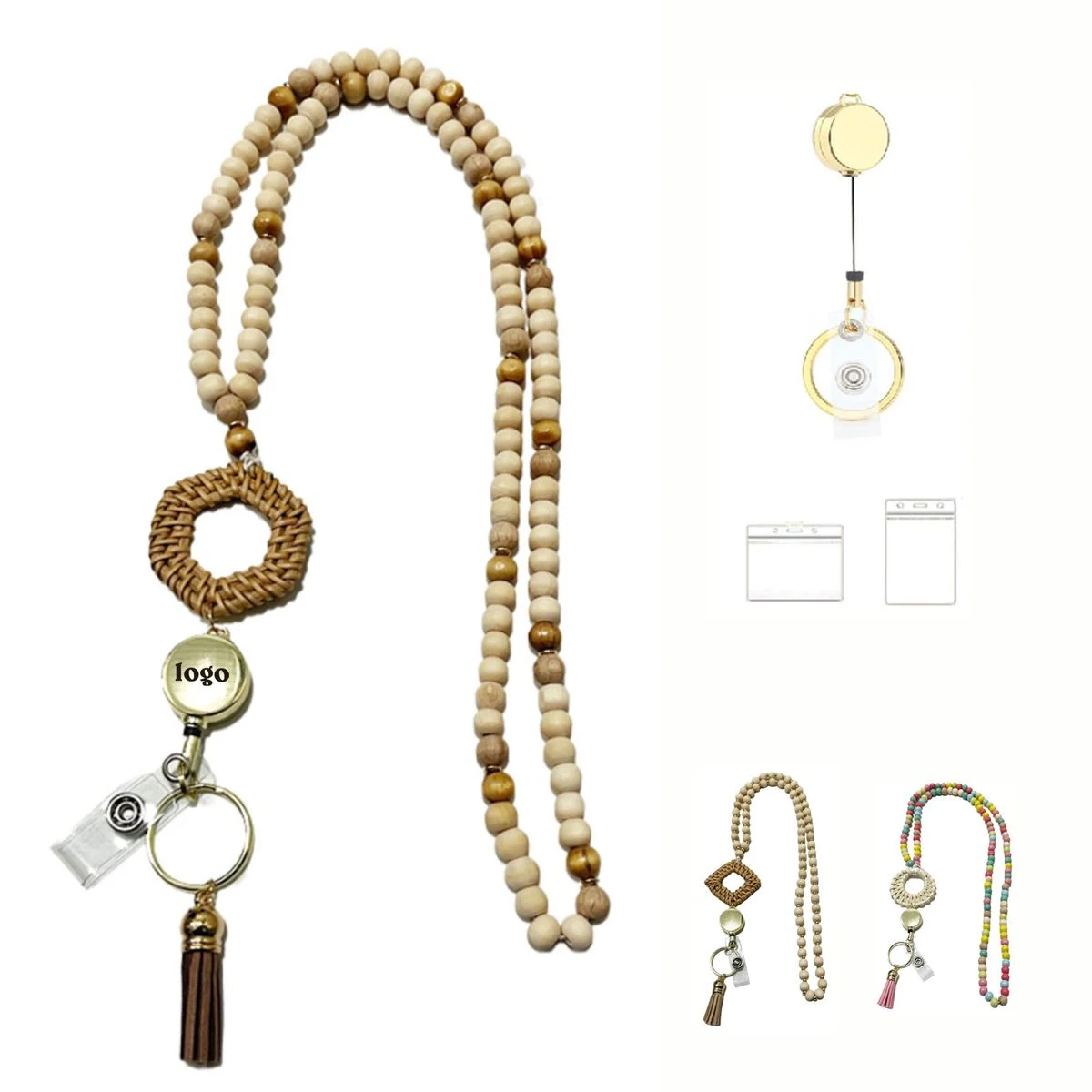 Wooden Bead Lanyard 1