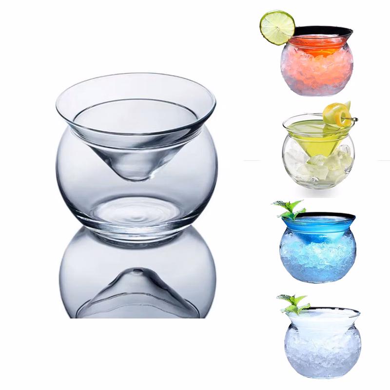 7 Oz. Glass Cocktail Triangle Cup