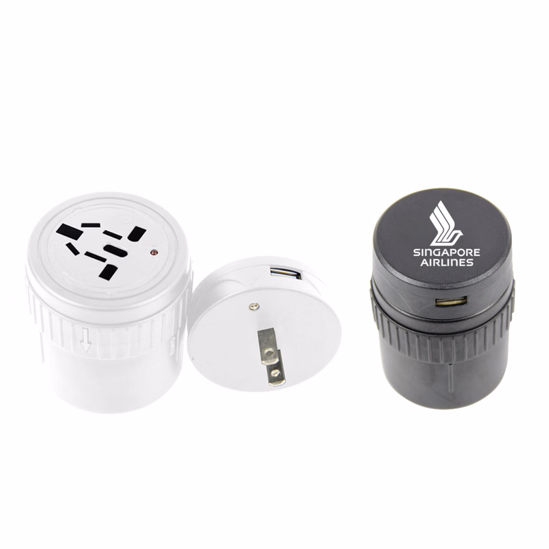 PocketPlug Compact Universal Travel Adapter with USB