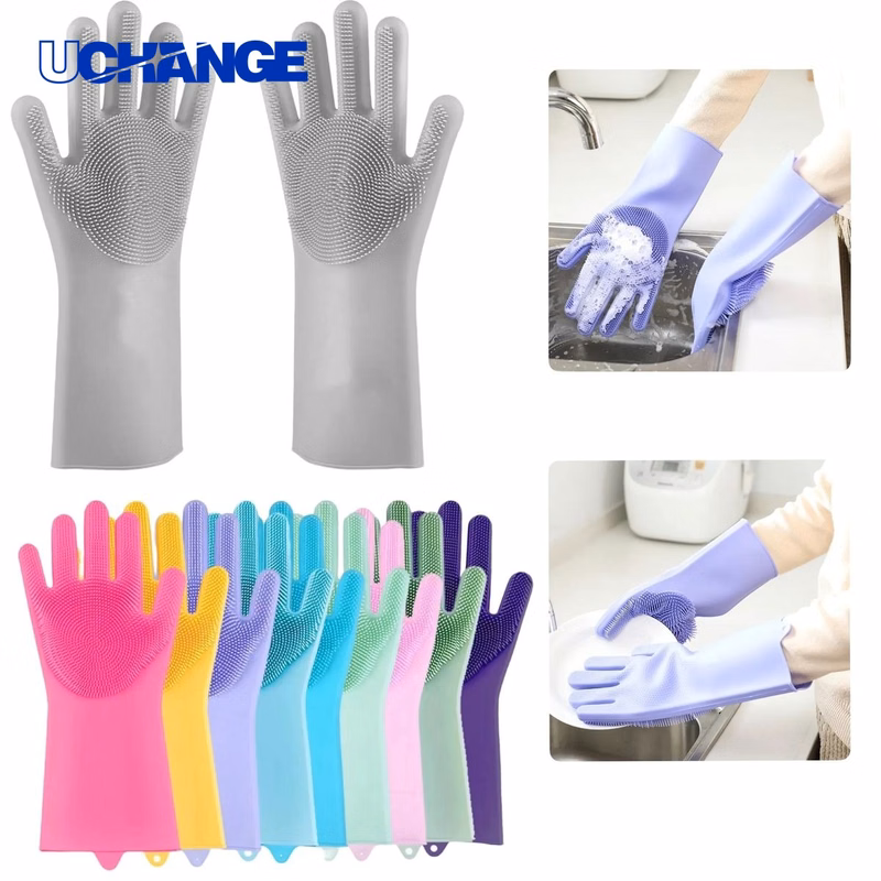 Silicone Cleaning Sponge Gloves