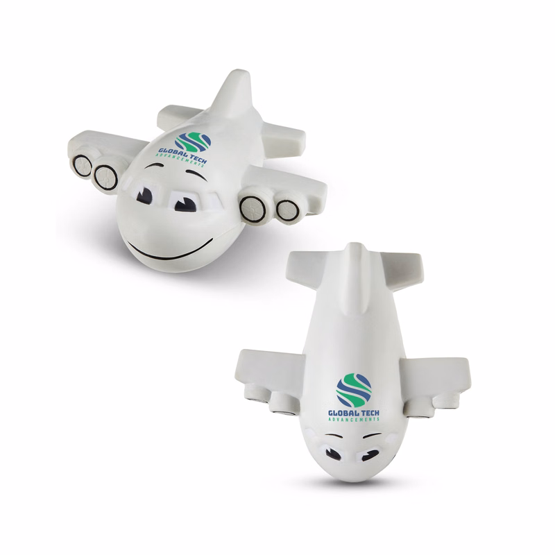 Smiling Airplane Shape Stress Ball