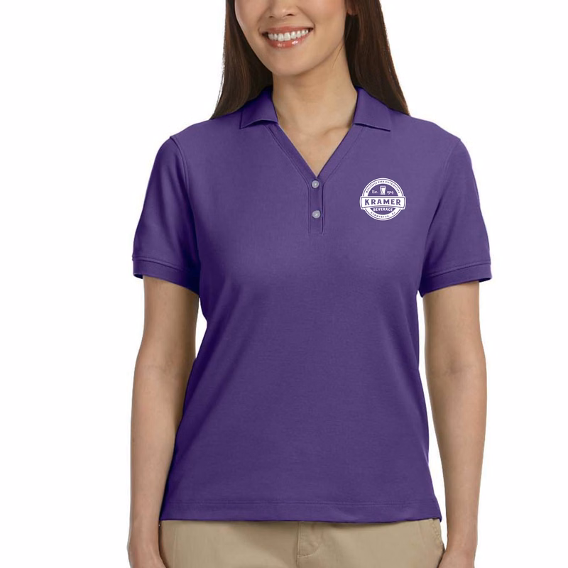 Devon & Jones Y-Collar 100% Peruvian Pima cotton Ladies Polo Shirts