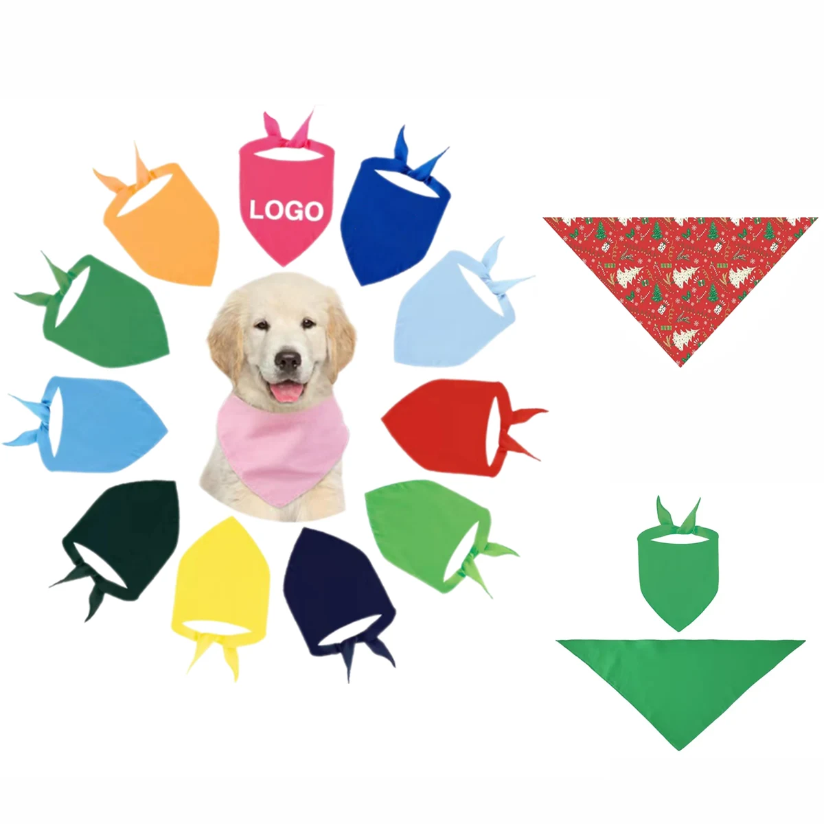 Full Color Sublimation Dog Bandana MOQ 10pcs 1