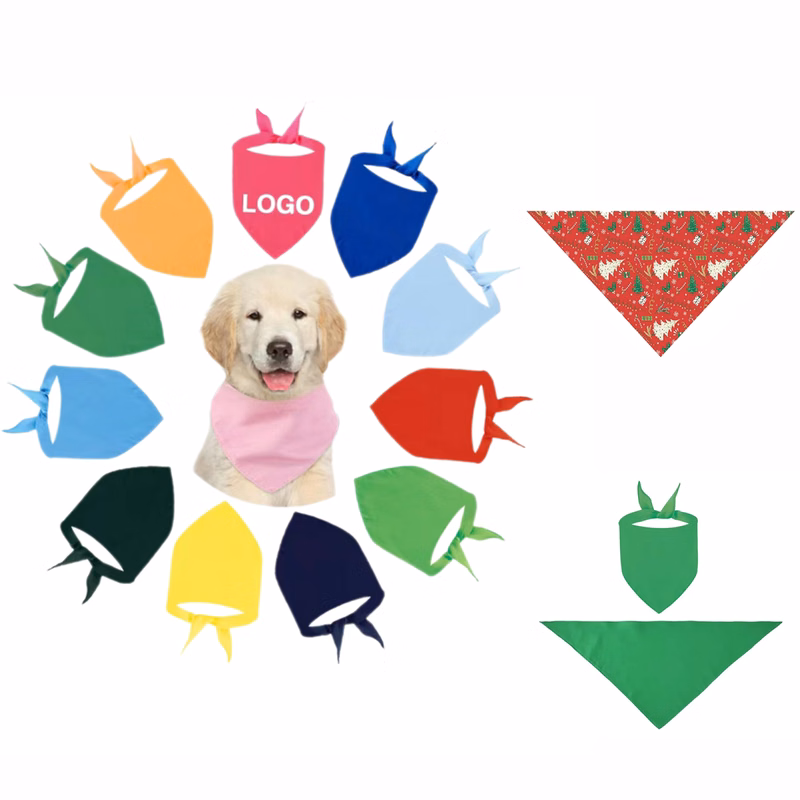 Full Color Sublimation Dog Bandana MOQ 10pcs