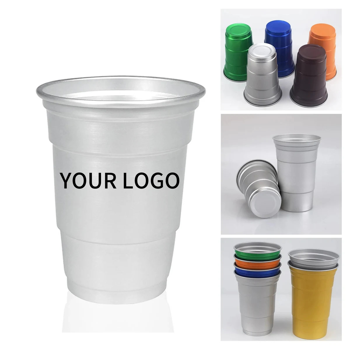 16oz Aluminum Party Cup Disposable 1