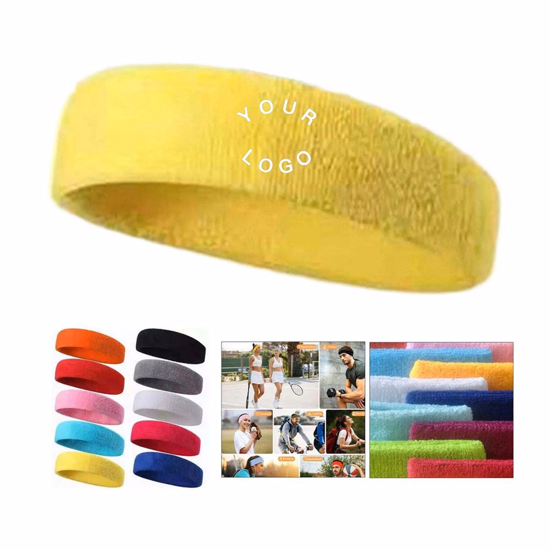 Durable Terry Cloth Headband for Workouts